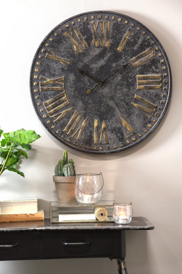 Klok Ethan Antique Black 80cm