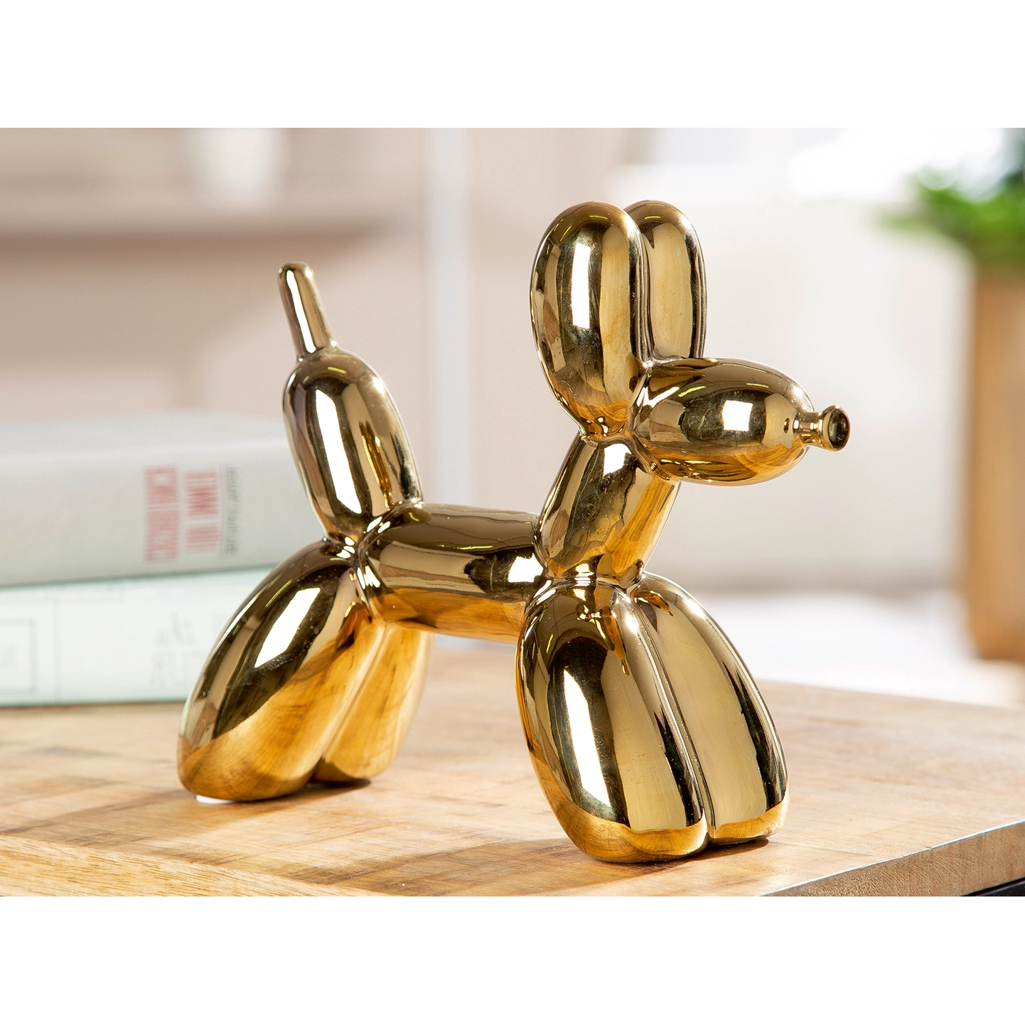 ballonhond goud beeld kunst